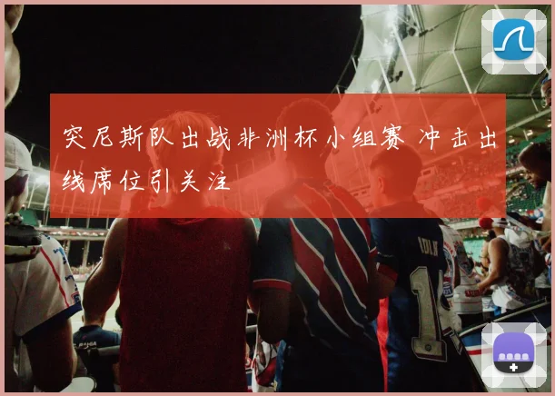 突尼斯队出战非洲杯小组赛 冲击出线席位引关注